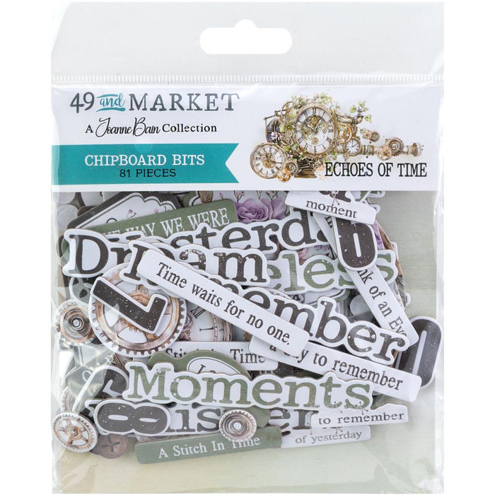 49 AND MARKET ECHOES OF TIME COLLECTION CHIPBOARD BITS - JET-33434