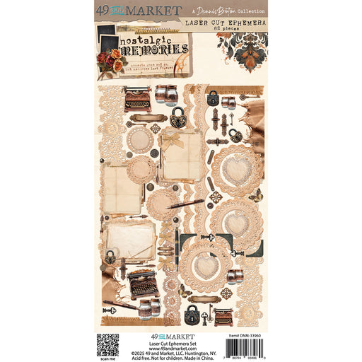 49 AND MARKET NOSTALGIC MEMORIES LASER CUT EPHEMERA - DNM-33960