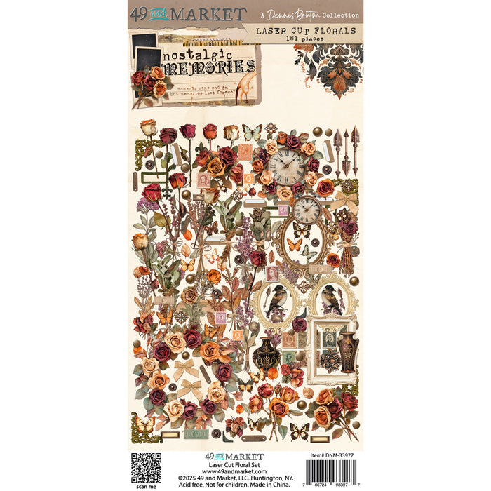 49 AND MARKET NOSTALGIC MEMORIES LASER CUT FLORAL - DNM-33977