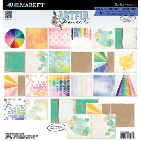 49 AND MARKET ARTFUL MOMENTS STARTERS PAPER PACK - VBAM-34332