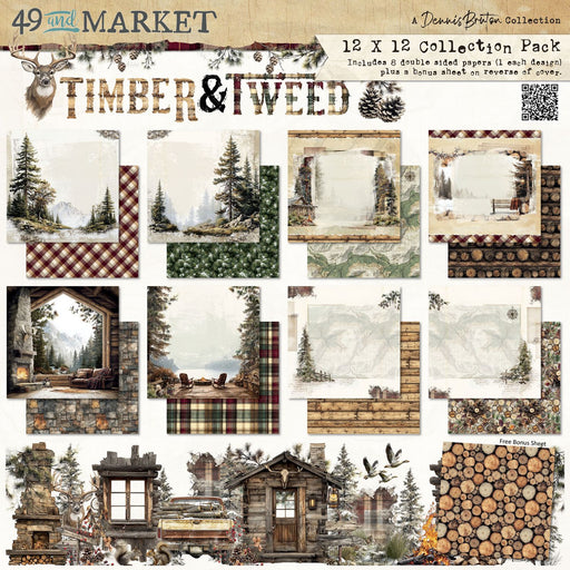 49 AND MARKET TIMBER TWEED COLLECT12 X 12 PAPER PACK - DTT-34592