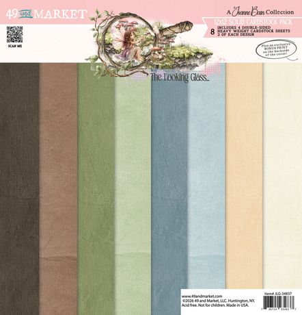 49 AND MARKET THE LOOKING GLASS 12 X 12 SOLID COLLECTION PAPER PACK - JLG-34837