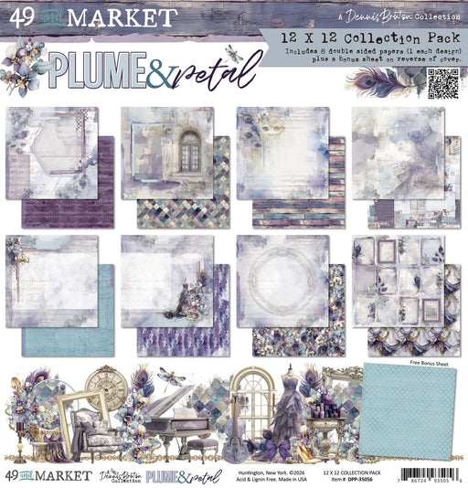 49 AND MARKET PLUME PETAL COLLECT 12 X 12 PAPER PACK - DPP-35056