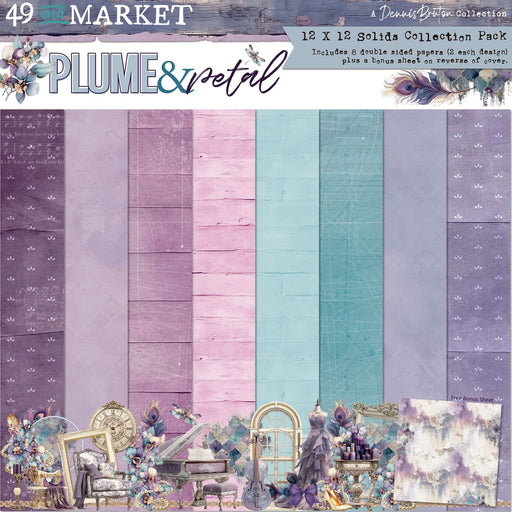 49 AND MARKET PLUME PETAL COLLECT 12 X 12 SOLIDS PAPER PAPER PACK - DPP-35063