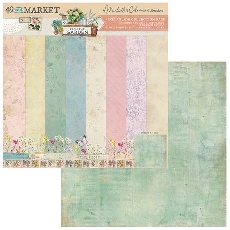 49 AND MARKET FROM THE GARDEN COLLECTION 12X12 COLLECTION PACK SOLIDS - FTG-35292