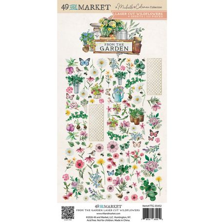 49 AND MARKET FROM THE GARDEN COLLECTION WILDFLOWERS CUT OUTS - FTG-35452