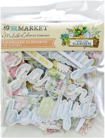 49 AND MARKET FROM THE GARDEN COLLECTION ASSORTMENT CHIPBOARD SET - FTG-35483