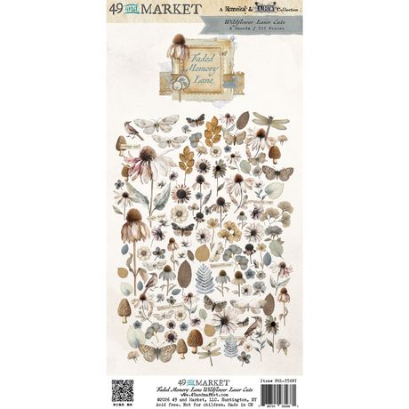 49 AND MARKET FADED MEMORY LANE WILDFLOWERS CUT OUTS - FML-35681