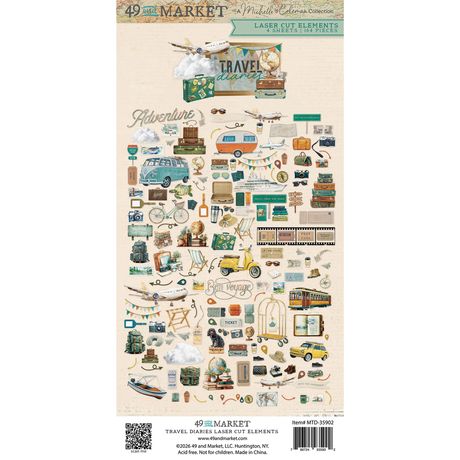 49 AND MARKET TRAVEL DIARIES COLLECTION ELEMENTS CUTOUT - MTD-35902