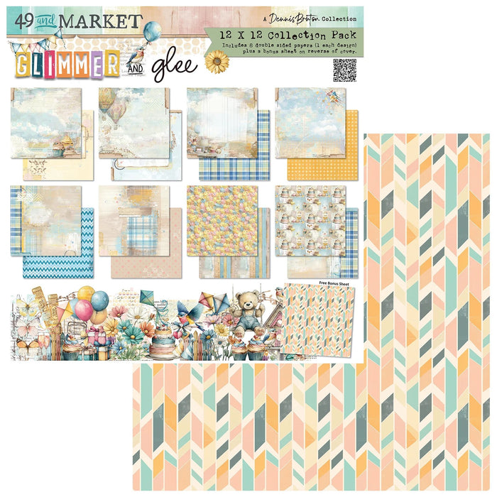 49 AND MARKET GLIMMER AND GLEE COLLECTION PACK 12X12 - DGG-35964