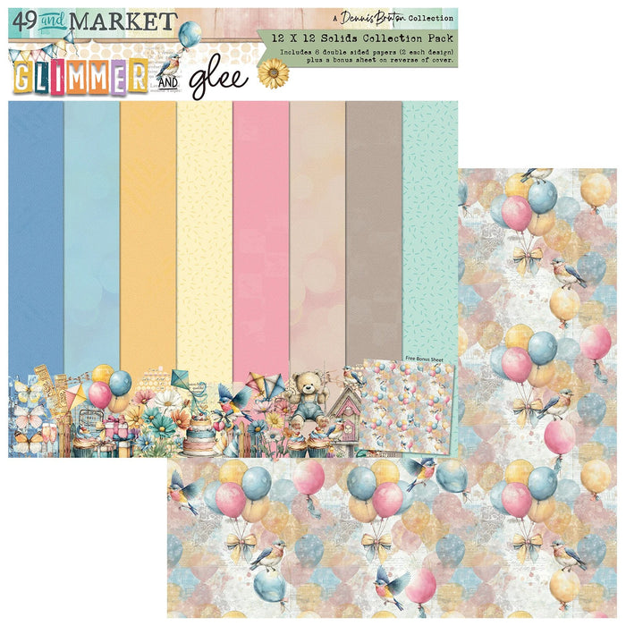 49 AND MARKET GLIMMER AND GLEE COLLECTION SOLIDS PACK 12X12 - DGG-35971