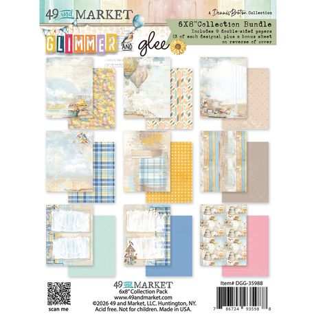 49 AND MARKET GLIMMER AND GLEE COLLECTION 6 X 8 PACK - DGG-35988