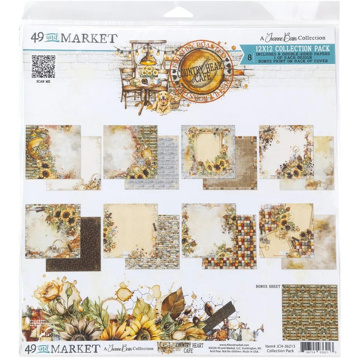 49 AND MARKET COUNTRY HEART CAFE COLLECTION 12X12 PACK - JCH-36213