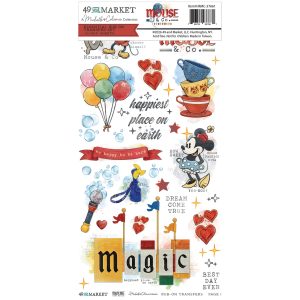 49 AND MARKET MOUSE AND CO 6X12 ESSENTIAL RUB-ONS - MMC-37661