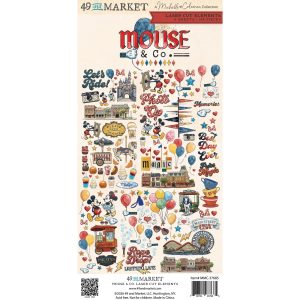 49 AND MARKET MOUSE AND CO LASER CUT ELEMENTS - MMC-37685