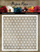PAPER ROSE STENCIL 6 X 6 LITTLE TRIANGLES - 19232