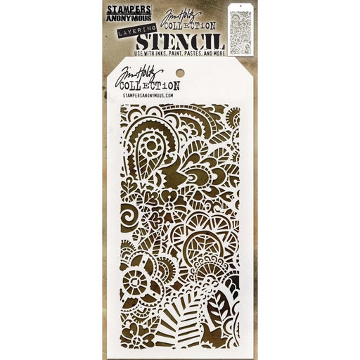 TIM HOLTZ COLLECTION LAYERING STENCIL DOODLE ART 2 - THS142