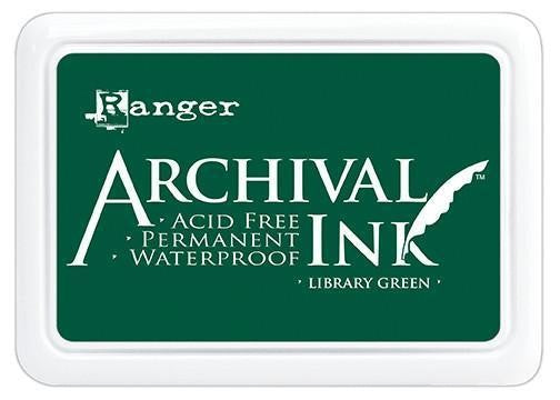 RANGER ARCHIVAL INK PAD LIBRARY GREEN - AIP31475