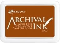 ARCHIVAL INK STAMP PAD SEPIA - AIP31505