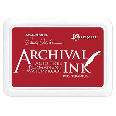 ARCHIVAL INK STAMP PAD RED GERANIUM - AID38993