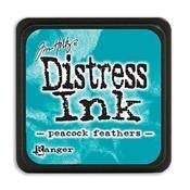 TIM HOLTZ DISTRESS MINI INK PAD PEACOCK FEATHERS - TDP40064