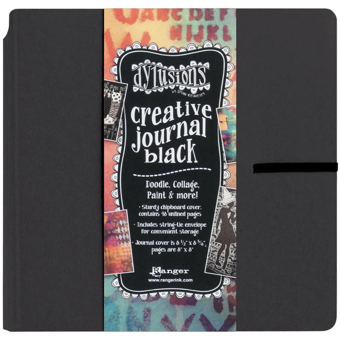 DYLUSIONS CREATIVE JOURNAL SQUARE BLACK - DYJ45557