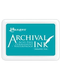 RANGER ARCHIVAL INK PAD PARADISE TEAL - AID52500