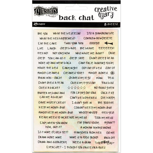 DYLUSIONS CREATIVE BACK CHAT STICKERS - DYE58564