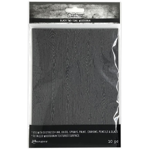 TIM HOLTZ DISTRESS BLACK TWO TONE WOODGRAIN PAPER - TSHK81135