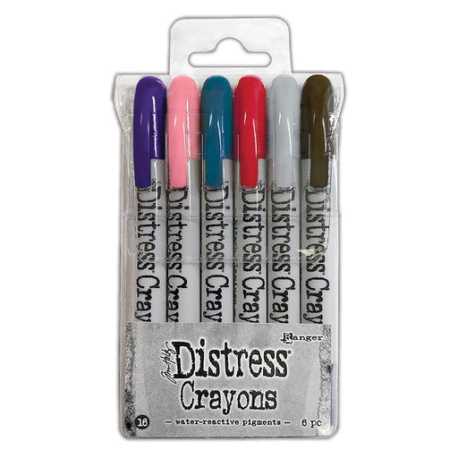TIM HOLTZ RANGER DISTRESS CRAYONS SET OF 6 PKT 16 - TDBK84792