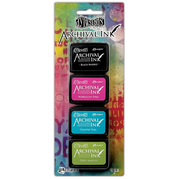 DYLUSION  ARCHIVAL INK MINI 4 PKT KIT 1- AMDK85218