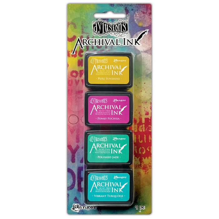 DYLUSION  ARCHIVAL INK MINI 4 PKT KIT 3 - AMDK85232