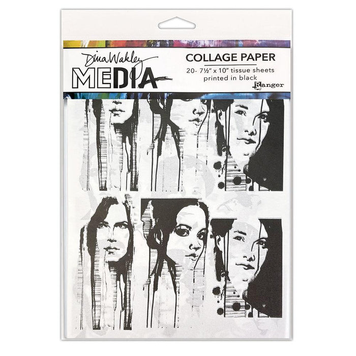 DINA WAKLEY COLLAGE PAPER PHOTO TRANSFER- MDA85966