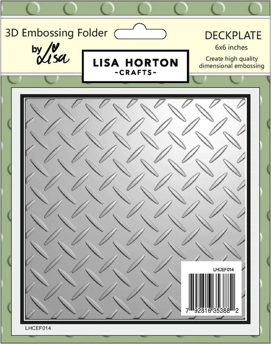 DECKPLATE 6X6 3D EMBOSSING FOLDER - LHCEF014