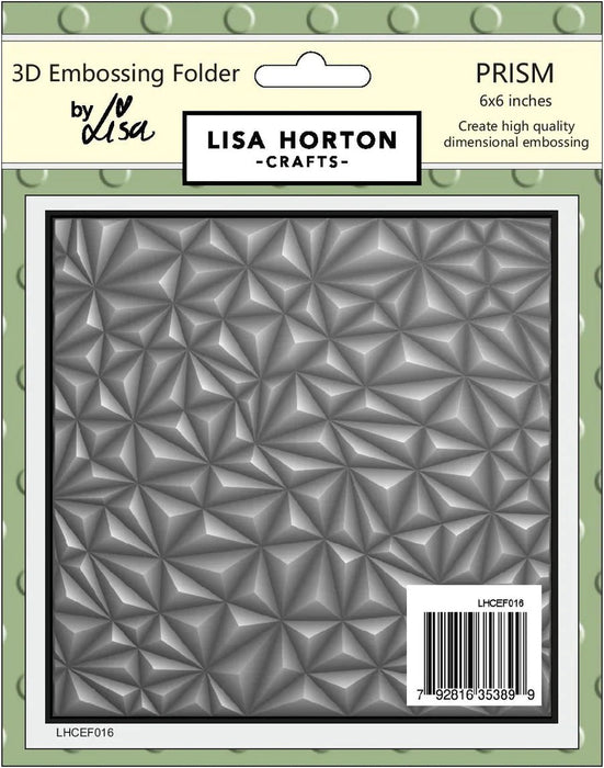 PRISM 6X6 3D EMBOSSING FOLDER - LHCEF016