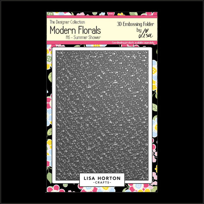 LISA HORTON CRAFTS MODERN FLORALS - SUMMER SHOWER - A6 3D EM - LHCEF106