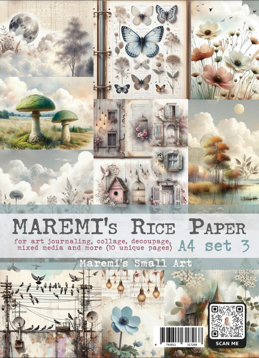 MAREMI'S SMALL ART RICE PAPER SET 3 A4 - 317268