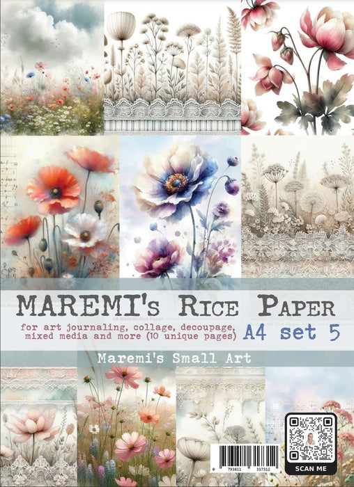 MAREMI'S SMALL ART RICE PAPER SET 5 A4 - 317312