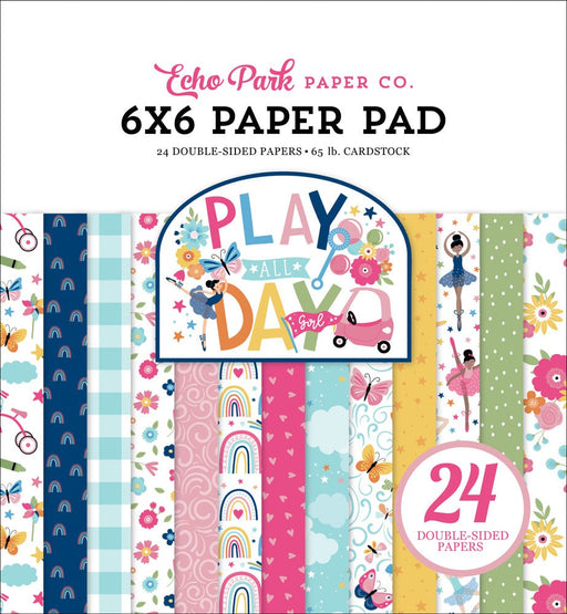 ECHO PARK 6 X 6 PAPER PAD PLAY ALL DAY GIRL - PAG268023