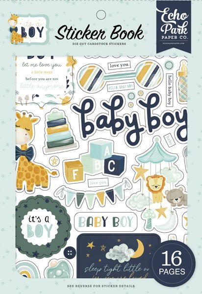 ECHO PARK ITS A BOY STICKER BOOK - IAB278029