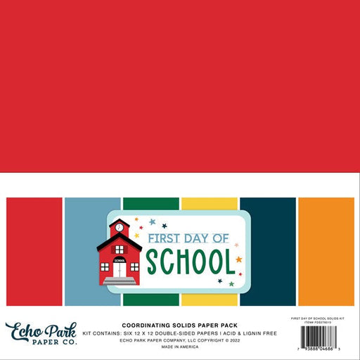 ECHO PARK FIRST DAY OF SCHOOL 12 X 12 SOLID PACK - FDS276015