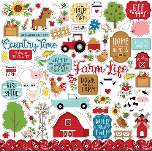ECHO PARK COLLECTION FUN ON FARM ELEMENTS STICKERS - FF280014