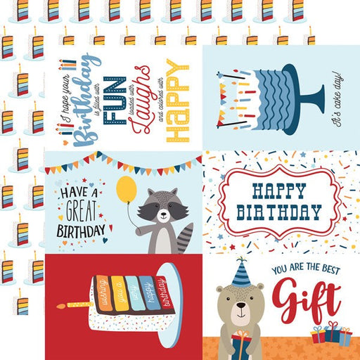 ECHO PARK BIRTHDAY BOY 12 X 12 PAPER 6X4 CARDS - BIB263012