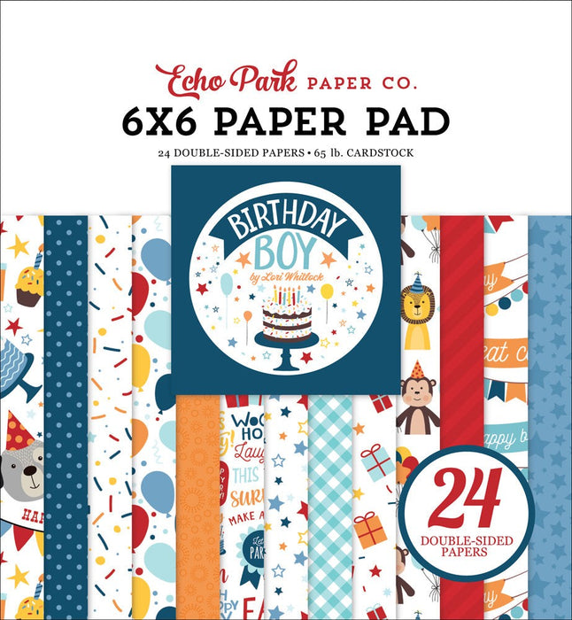 ECHO PARK COLLECTION -BIRTHDAY BOY 6X6 PAPER PACK - BIB263023