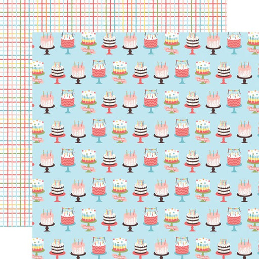 ECHO PARK BIRTHDAY GIRL 12 X 12 PAPER CAKES/CANDLES - BIG262003