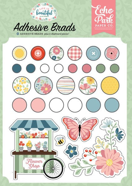 ECHO PARK COLLECTION LIFE IS BEAUTIFUL BRADS - LIB309020