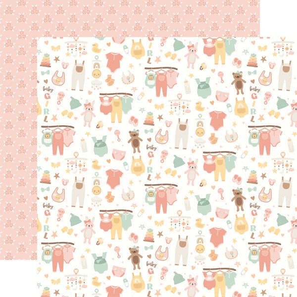 ECHO PARK COLLECTION OUR BABY GIRL 12 X 12 PAPER LOVABLE - OBA301004