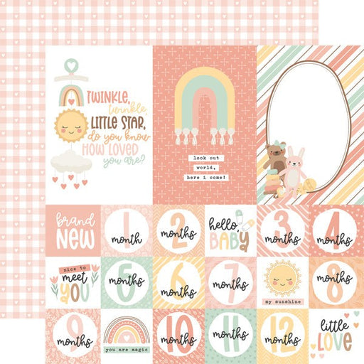ECHO PARK COLLECTION OUR BABY GIRL 12 X 12 PAPER MULTI CARD - OBA301006
