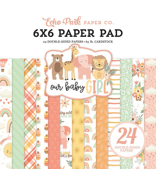 ECHO PARK OUR BABY GIRL 6 X 6 PAPER PAD - OBA301023