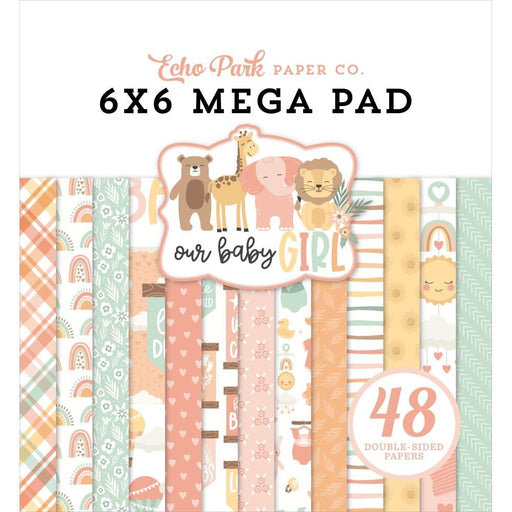 ECHO PARK COLLECTION OUR BABY GIRL 6X6 MEGAPAPER PAD - OBA301031